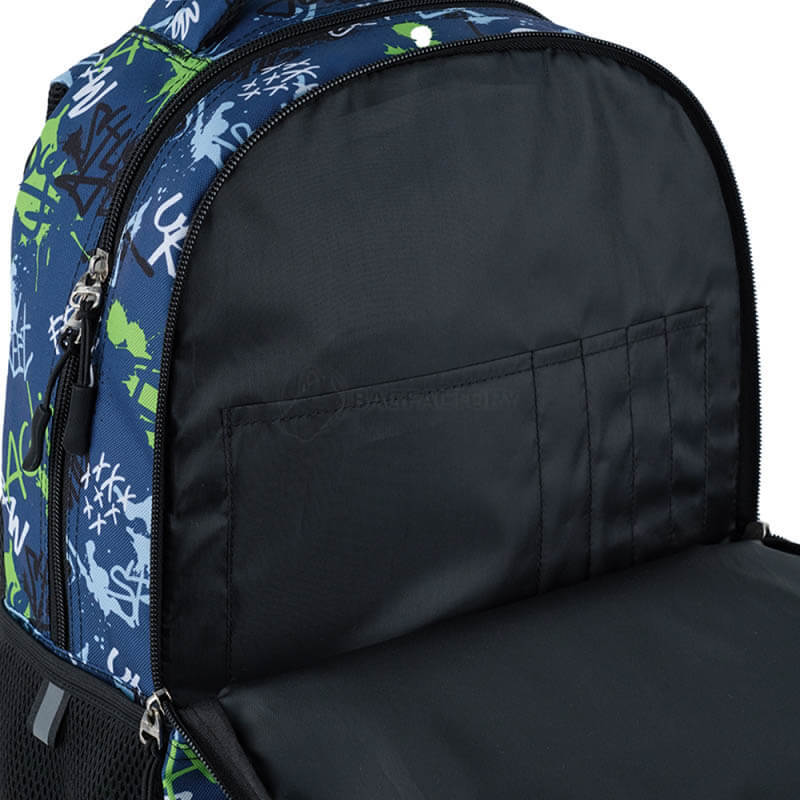 Рюкзак підлітковий GoPack Teens 162M-2 16.5л Синій з принтом (GO24-162M-2)