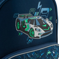 Шкільний каркасний рюкзак GoPack Education Racing Car Синій 12.5л (GO24-597M-7)
