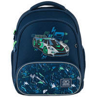 Шкільний каркасний рюкзак GoPack Education Racing Car Синій 12.5л (GO24-597M-7)