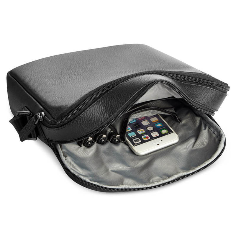 Чоловіча шкіряна сумка Roncato Alaska Чорний (412425/01)