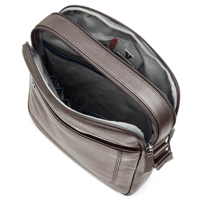 Чоловіча шкіряна сумка Roncato Alaska Коричневий (412425/44)