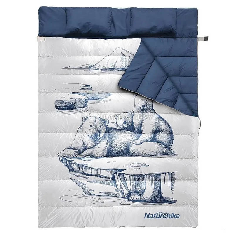 Спальний мішок двомісний Naturehike NH21MSD06 темно-синій 215 см (6927595795323)