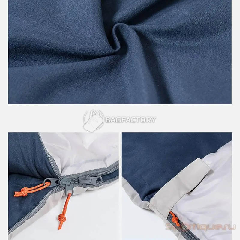 Спальний мішок двомісний Naturehike NH21MSD06 темно-синій 215 см (6927595795323)