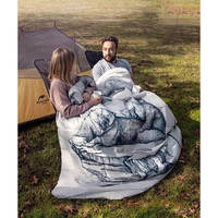 Спальний мішок двомісний Naturehike NH21MSD06 темно-синій 215 см (6927595795323)