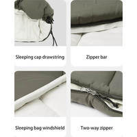 Спальний мішок Naturehike LD350 CNK2300SD016 темно-зелений 225 см (6976023921810)