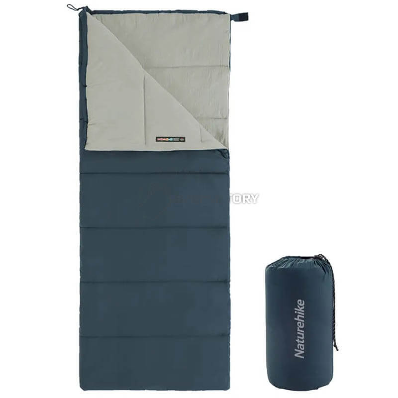 Спальний мішок Naturehike F150 NH22MSD05 лівий темно-блакитний 190 см (6927595797761-L)