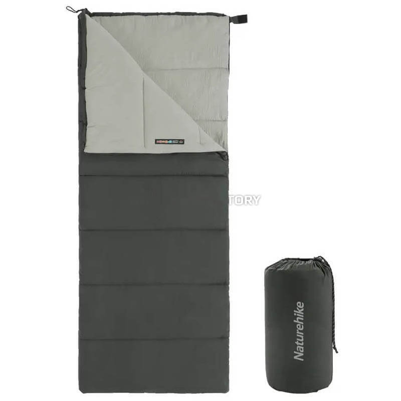 Спальний мішок Naturehike F150 NH22MSD05 правий графіт 190 см (6927595797747-R)