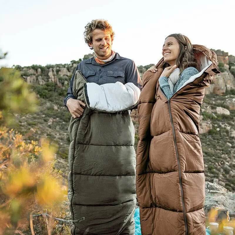 Спальний мішок Naturehike U350 NH20MSD07 (1°C) правий коричневий 220 см (6927595767221-R)