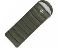 Спальний мішок Naturehike U350 NH20MSD07 (1°C) лівий зелений 220 см (6927595767238-L)
