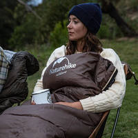 Спальний мішок Naturehike U250 NH20MSD07 (6°C) правий коричневий 220 см (6927595767207-R)