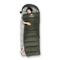 Спальний мішок Naturehike U250 NH20MSD07 (6°C) правий темно-зелений 220 см (6927595767214-R)
