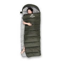 Спальний мішок Naturehike U250S NH20MSD07 (0°C) лівий темно-зелений 220см (6927595764305-L)
