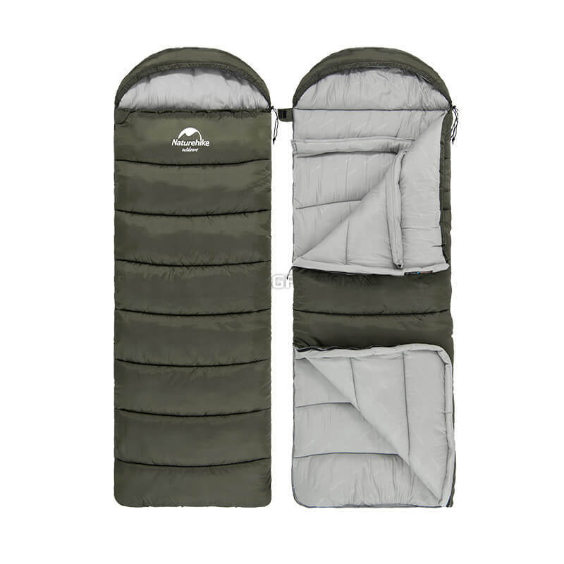 Спальний мішок Naturehike U250S NH20MSD07 (0°C) правий темно-зелений 220см (6927595764305-R)