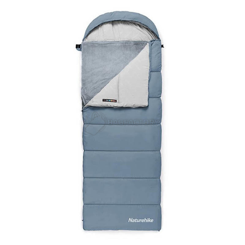 Спальний мішок Naturehike BE400 CNK2300SD021 з підігрівом лівий сірий 220 см (6976507667272)