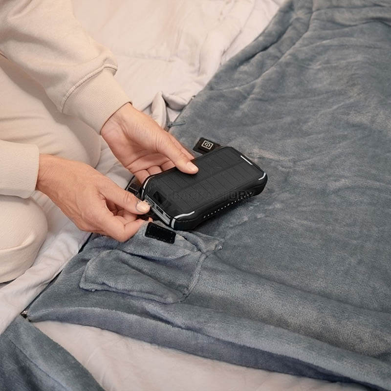 Спальний мішок Naturehike BE400 CNK2300SD021 з підігрівом лівий бежевий 220 см (6976507667289)