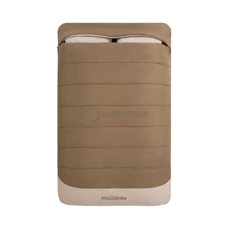 Спальний мішок двомісний Naturehike NH21MSD02 коричневий 205 см (6927595791691)
