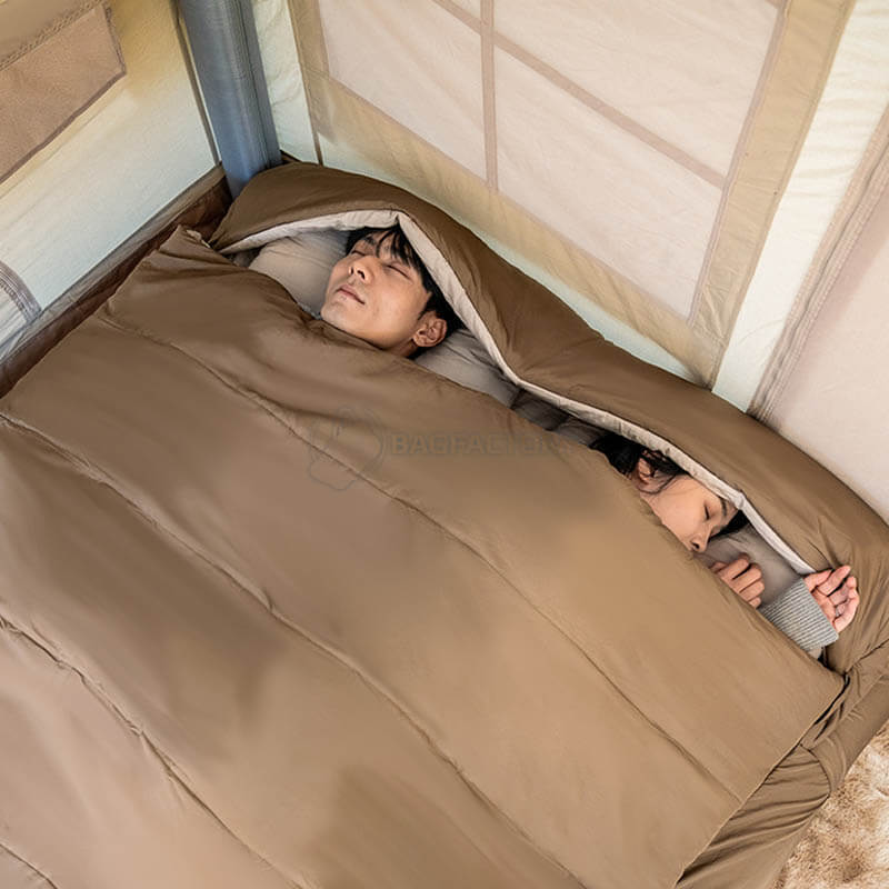 Спальний мішок двомісний Naturehike NH21MSD02 коричневий 205 см (6927595791691)