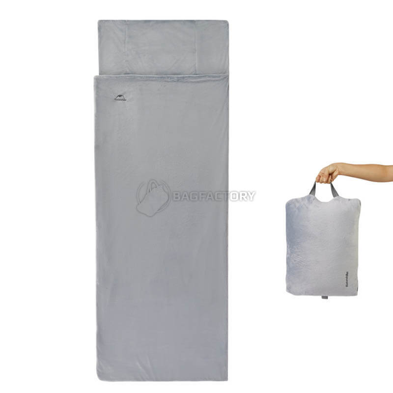 Спальний мішок-подушка Naturehike CNK2300SD022 світло-сірий 225 см (6976507667333)