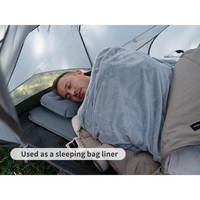 Спальний мішок-подушка Naturehike CNK2300SD022 світло-сірий 225 см (6976507667333)