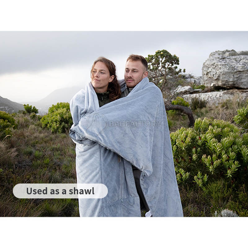 Спальний мішок-подушка Naturehike CNK2300SD022 світло-сірий 225 см (6976507667333)