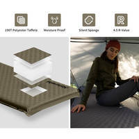 Туристичний килимок Naturehike CNK2300DZ014 60мм з подушкою темно-зелений 192 см (6976023923357)