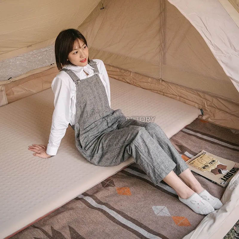 Туристичний килимок подвійний Naturehike NH21FCD11 60мм хакі 200 см (6927595793343)