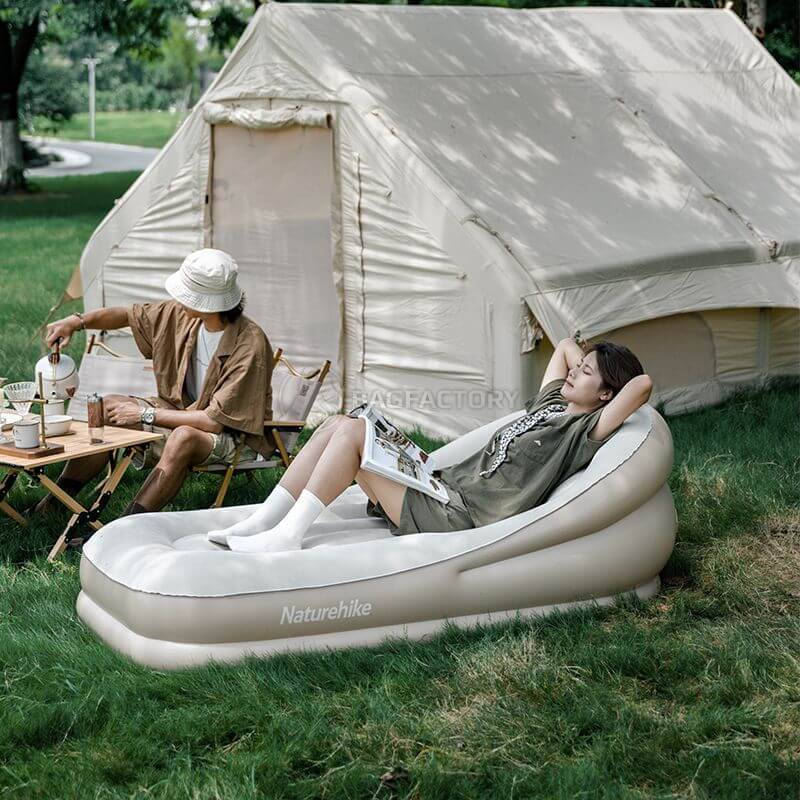 Матрац надувний Naturehike CNK2300DZ020 бежевий 180 см (6976023922480)