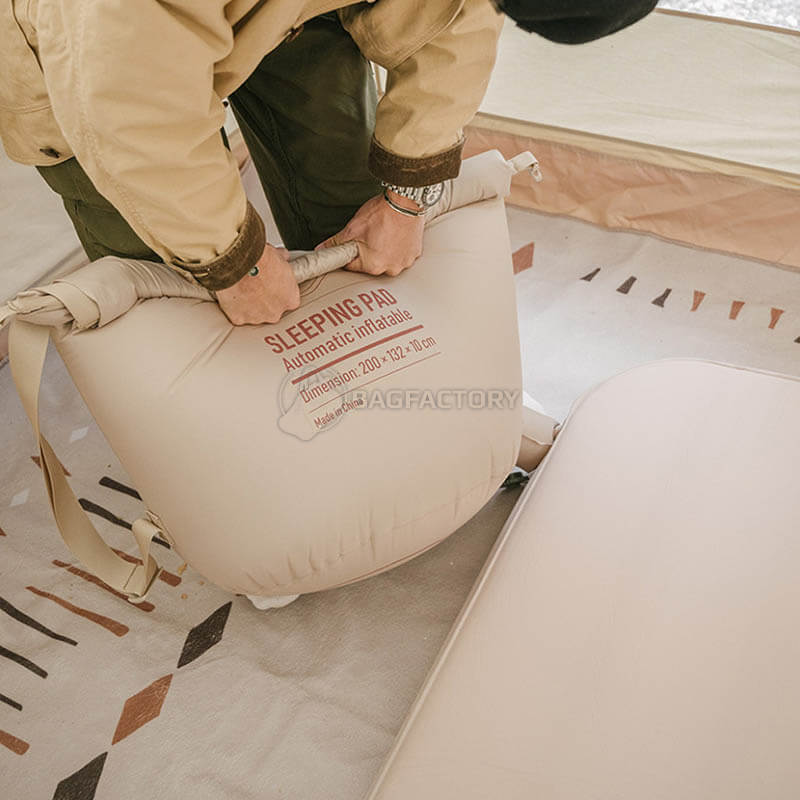 Туристичний килимок двомісний Naturehike NH20FCD08 бежевий 200 см (6927595719695)