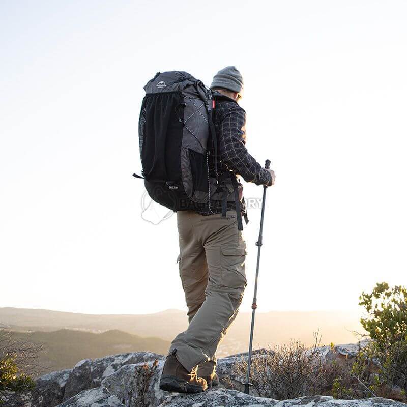 Туристичний рюкзак Naturehike Rock NH19BP095 60+5 л графіт (6927595761649)