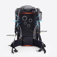 Туристичний рюкзак Naturehike Rock NH19BP095 60+5 л чорний (6927595746370)