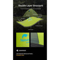 Намет двомісний Naturehike P-Series NH18Z022-P 210T/65D помаранчевий (6975641887843)