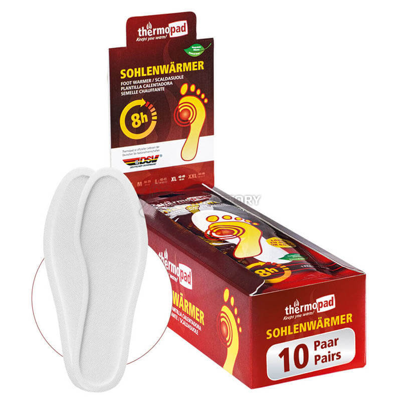 Набір хімічних грілок-устілок Thermopad Foot Warmer 10 пар 42-43 XL (TPD 78194)