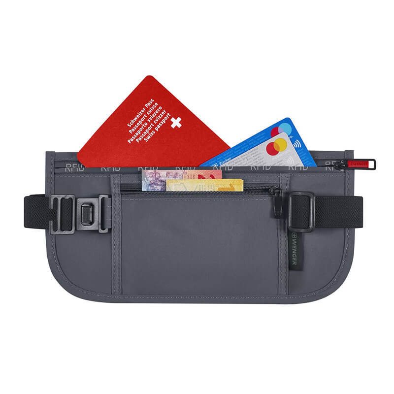 Поясна сумка Wenger waist belt with RFID pocket сіра (611879)