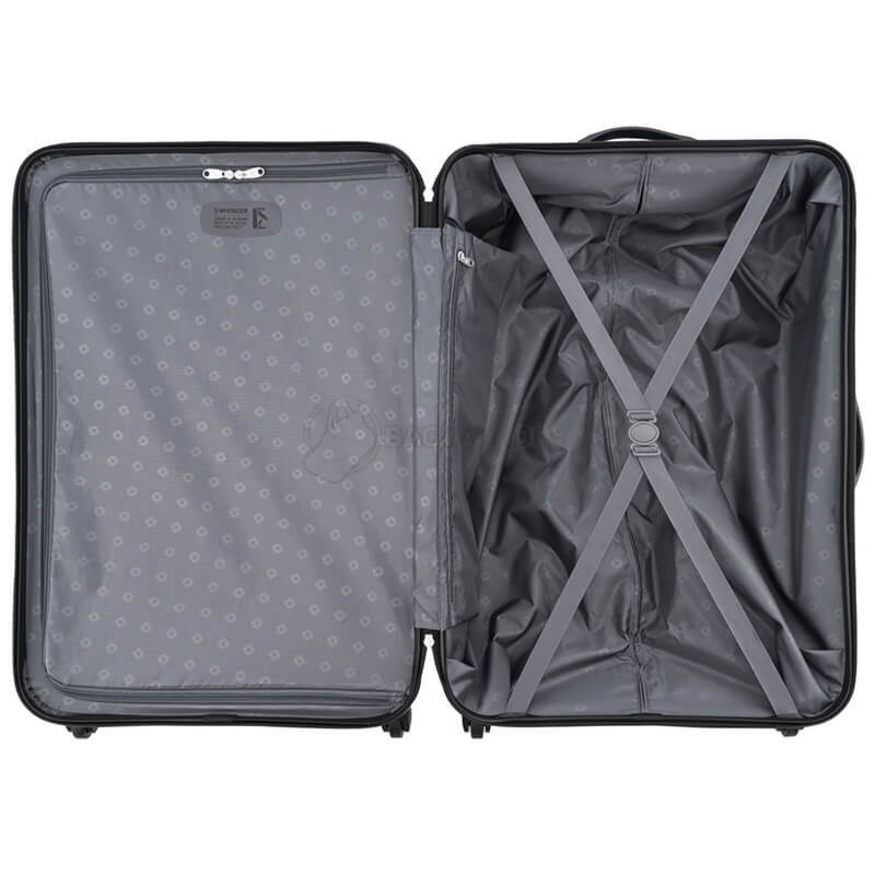 Валіза Wenger Amplar велика пластик 4 колеса 94 л чорна (653140)