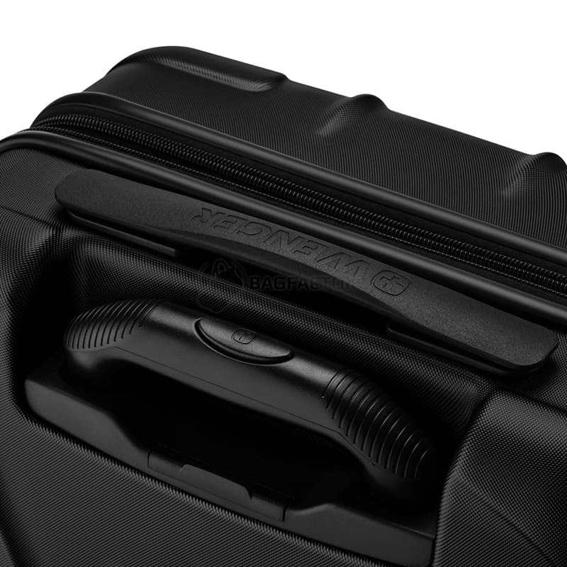 Валіза Wenger Oryson мала пластик 4 колеса 33/43 л чорна (653163)