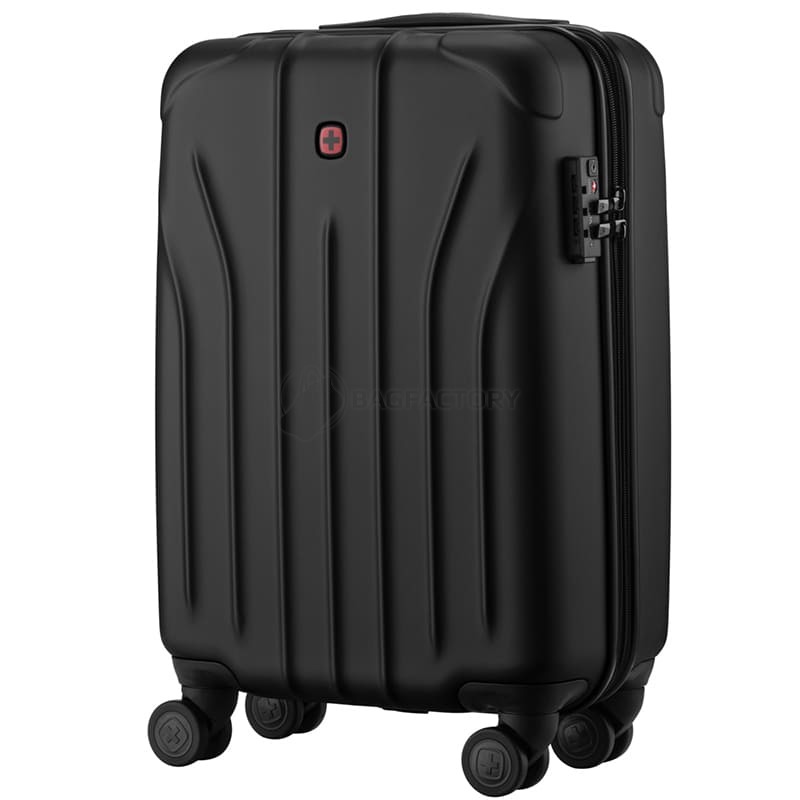 Валіза Wenger Oryson мала пластик 4 колеса 33/43 л чорна (653163)