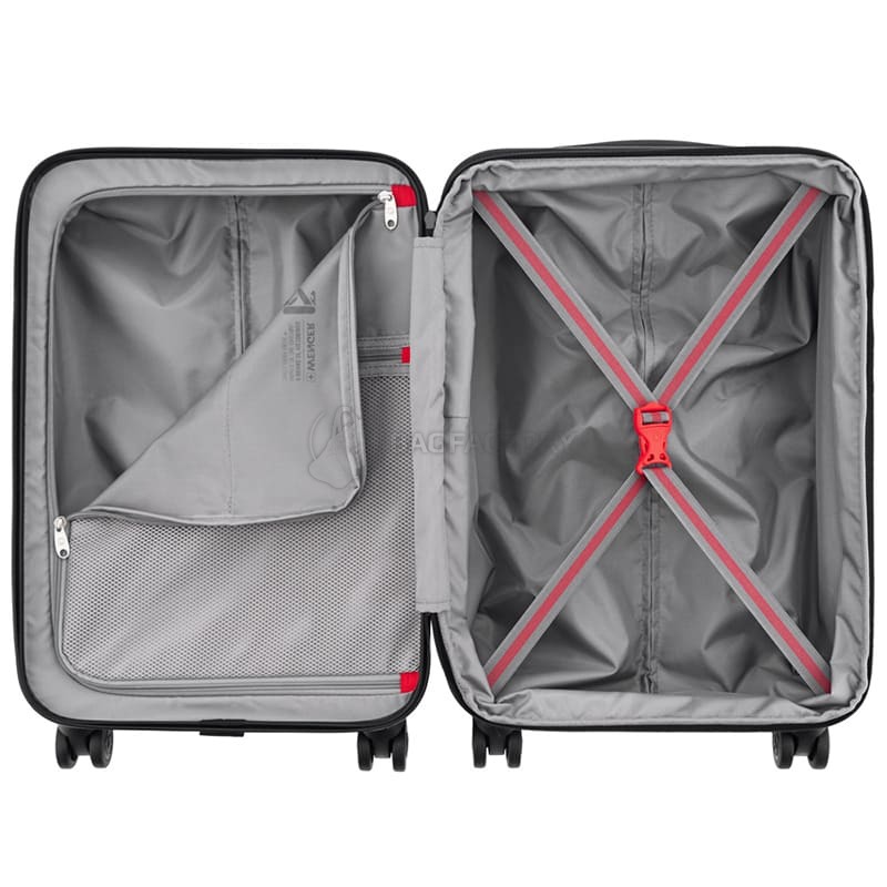 Валіза Wenger Oryson мала пластик 4 колеса 33/43 л чорна (653163)