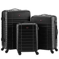 Набір валіз Wenger Amplar 3 в 1 (SML) пластик 4 колеса чорний (653149)