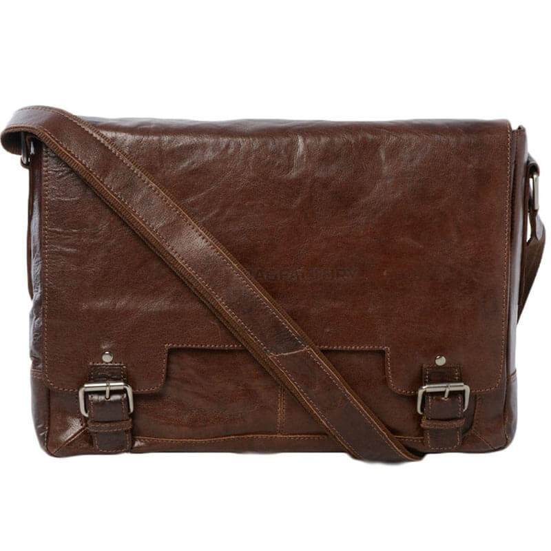 Чоловіча сумка Ashwood 8343 для ноутбука Tan Коричневий (8343 TAN)