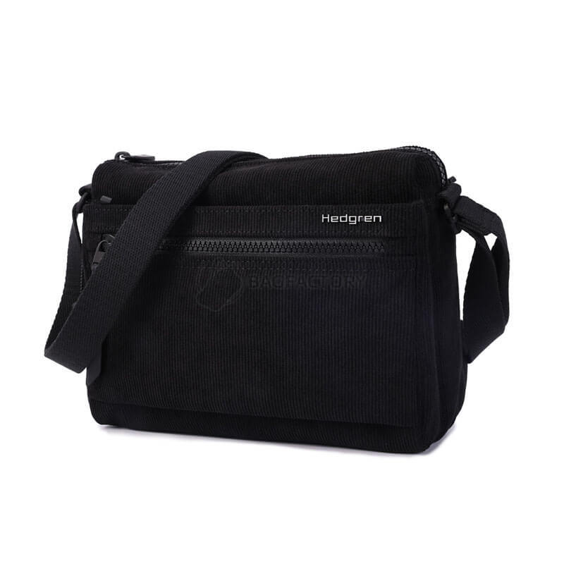 Жіноча сумка через плече Hedgren Inner City Eye 3.5 л Corduroy Black (HIC176/874-09)