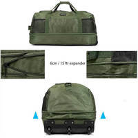 Дорожня сумка на колесах TravelZ Wheelbag Doubleloader foldable green 80L (931070)