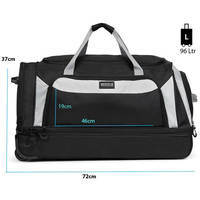 Дорожня сумка на колесах TravelZ Wheelbag Doubleloader black 96L (931071)