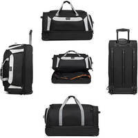 Дорожня сумка на колесах TravelZ Wheelbag Doubleloader black 96L (931071)