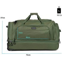 Дорожня сумка на колесах TravelZ Wheelbag Doubleloader green 96L (931072)