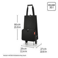 Cумка-трансформер на колесах Reisenthel 29x66x27 см 30 л black (HK7003)
