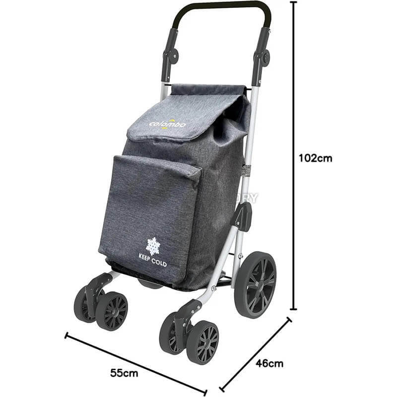 Господарська сумка-візок Colombo Troll 60 л Grey (931036)