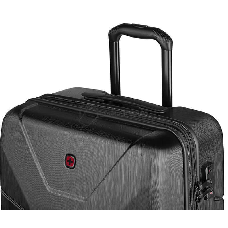 Валіза на 4-х колесах Wenger Pegasus маленька 39/44л Чорна (Wt610847)