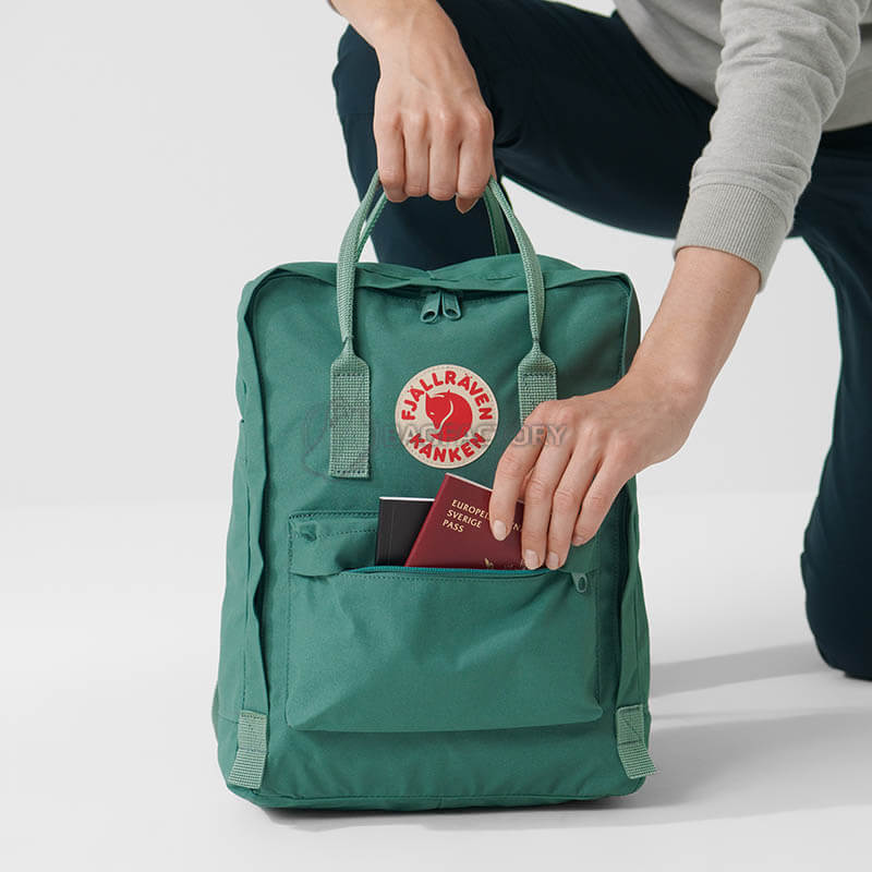 Міський рюкзак Fjallraven Kanken 16 л TFoliage Green-Peach Sand (23510.631-241)