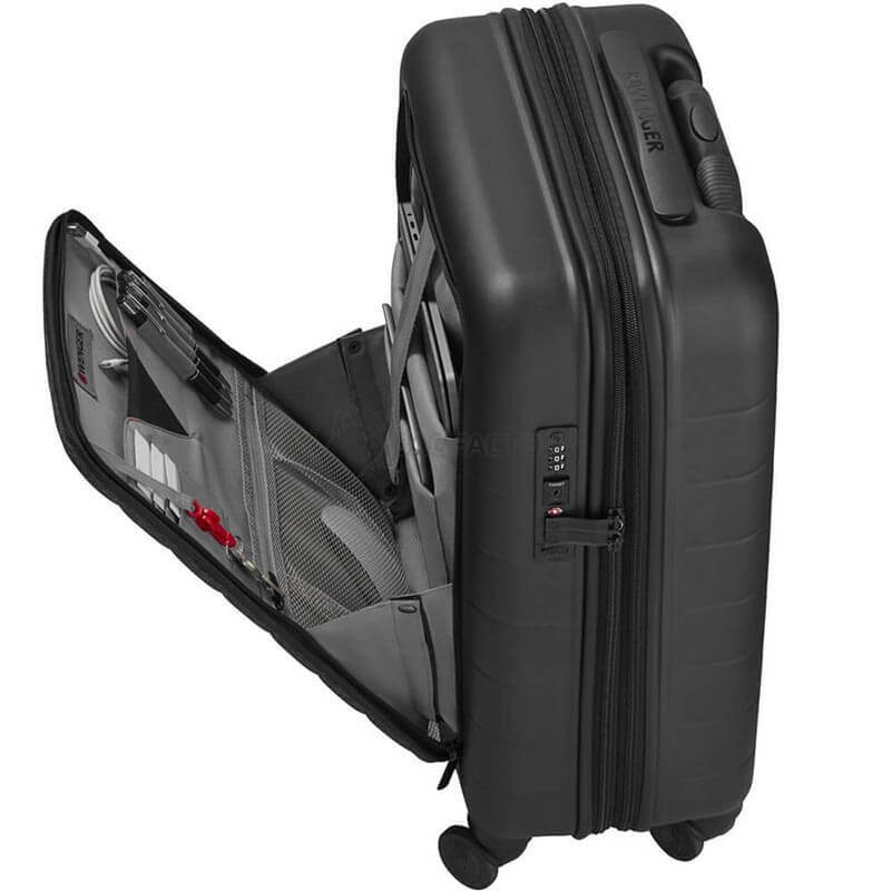 Валіза Wenger Syght Black-Heather Grey S з відділенням для ноутбука 14