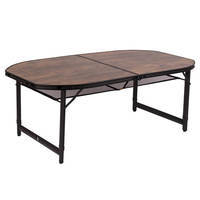Стіл Bo-Camp Woodbine Oval 150x80 cm Black/Wood look (DAS301532)